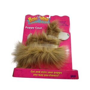 Bow Wow Boutique Puppy Coat Brown Vintage Galoob 1991 New